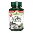 Natures Aid Odourless Garlic Pearls, 120 Softgel Capsules (One-a-Day, to Help Maintain a Healthy Heart and Blood Circulation, Made in the UK)