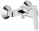 Grohe BauEdge Rubinetto per Il Bagno, Miscelatore Monocomando per Doccia, Valvola di Ritegno Integrata Chrome 23333000