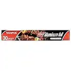 WRAPOK 1 x Tin Kitchen Foil Roll Heavy Duty Aluminum Baking Foil for BBQ Roasting, 30 cm x 30 m