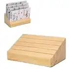 Dioche Porta Tarjetas de Madera para Jugar a Las Cartas, Accesorios para Juegos de Cartas, Bandeja para Naipes con Manos Libres