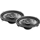 PIONEER TS-A462F A Series 4"x 6" 3-Way, 210 W Max Power, Carbon/Mica-Reinforced IMPP Cone, 11mm Tweeter and 1-5/8" Cone Midrange - Coaxial Speakers (Pair)