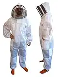 Bee Suit Air Mesh Ultra Ventilated Beekeeping Suit bee suit bee keeping wasp suit beekeeper protection (3XL)