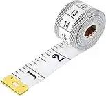 Dual Sided Durable Measuring Tape for Body and waist Measure includes free BMI weight control app and eBook, Clothes Fabric Sewing Tape Made Of Flexible Fiber Glass