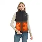 HENNCHEE Heated Vest for Women, Winter Sleeveless Heating Jacket, Lightweight Heat Vest Fishing Hunting Gear (Medium)