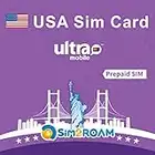 Scheda SIM Ultra Mobile USA | 6 GB a dati 5G/4G LTE | Chiamate/SMS nazionali illimitati negli Stati Uniti + credito chiamate/SMS internazionali | Piano 28 giorni | Riempibile! (6 GB di dati)