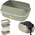 Cat Grey Scoopless Litter Tray Large or Jumbo Sifting Toilet Box High Sided XL (Large Tray)