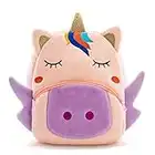 NICE CHOICE Cute Toddler Backpack Toddler Bag Plush Animal Cartoon Mini Travel Bag for Baby Girl Boy 2-6 Years(BB Unicorn)