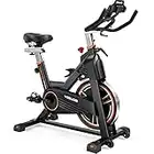 YOSUDA Magnetic Exercise Bike - 350lbs Weight Capacity, Super Silent Magnetic Drive, Indoor Cycling Bike Stationary with Comfortable Seat Cushion, Spin Bike for Home Cardio Workout