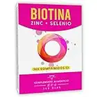 BIOTINA - 360 TABLETAS (suministro de un año) | Crecimiento y Bienestar de Cabello, con Biotina, Zinc, Selenio | Vitaminas para Piel y Uñas | Made in EU