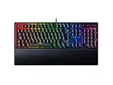 Razer BlackWidow V3 (Switches Verts) - Clavier Gamer Mécanique (Switches Mécaniques Clicky, Touches en ABS Doubleshot, Touches Media, Repose-Poignet) Clavier AZERTY | Noir