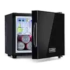 Klarstein Frosty Mini-Kühlschrank - kompakte Minibar mit Thermoelektrischem Kühlsystem, freistehend, 10 Liter Fassungsvermögen, Kühlung: 12-18 °C, schwarz, 33,5 x 30 x 34 cm (BxHxT)