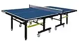 SWIFTFLYTE Lion Competition Indoor Table Tennis Table - Foldable Indoor Ping Pong Table with Custom Single Player Playback Mode, 25mm Top, Includes Deluxe Clip-on Clamp Net - ITTF Approved