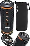 Bushnell Wingman GPS Golf Speaker Bundle with PlayBetter Protective Neoprene Pouch | Music & Audible Distances Bluetooth Speaker for Golf Cart | Score Tracking, 3D Flyovers & 36,000+ Courses | 361910