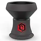 BLACKCOCO’s Edition - Cabeza de Piedra para Shisha Premium – TAZÓN Piedra Negra - Cabeza cachimba Negra Hecha a Mano - Cabeza de Piedra para narguile Compatible con portacarbón Lujo y Cajas de Humo