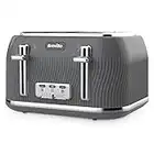 Breville Flow 4-Slice Toaster with High-Lift & Wide Slots | Grey | VTT892