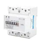 Contatore Elettrico 220V/230V su Guida DIN Contatore Elettrico Monofase 2 Fili 4P Wattmeter Energy Meter 10-40A