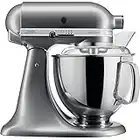 KitchenAid 5KSM175PSEMS robot de cocina Artisan 4,8L Medallón Plata