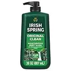 Irish Spring Original Clean Body Wash for Men, 887 mL Pump