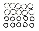 palart 10 sets of 1/2" Impact Wrench Socket Retainer rings with O-ring,Impact Wrench Tool Parts and Accessories，impact friction ring,hog ring,O-ring Square Drive Socket Retainer Ring