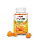 Neo Peques - Gommose alla Vitamina C per Bambini dai 3 Anni - 30 Unità (1 Mese) - Ingredienti 100% Naturali - Caramelle Gommose per Rafforzare il Sistema Immunitario e la Crescita - Gusto Arancia