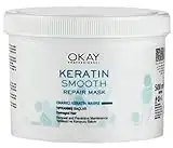 Keratin Smooth Repair Maske 500ml, Keratin, Haarkur, Biotin, Für trockenes, geschädigtes, oder chemisch behandeltes Haar, Tierversuchfrei