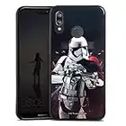 Coque en Silicone Compatible avec Huawei P20 Lite Étui Silicone Coque Souple Capitaine Phasma Star Wars Articles pour Fans