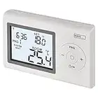 EMOS digitaler Raumthermostat, programmierbarer Wandthermostat für Heizung und Kühlungssysteme, Thermostat / Raumtemperaturregler mit Frostschutz, drahtverbunden zur Aufputzmontage 12 x 2,6 x 7,8 cm