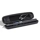 MUNBYN 10.5“ x 1.6” x 1.2“ Hard Travel Case for Iscan/Vupoint Magic Wand Portable Scanner, Shockproof/Water Resistant/Pressure-proof, Ideal for Fitting Scanner, USB Cable, Clean Cloth Together