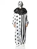 Fun World Mens Killer Clown Costume, White, One Size