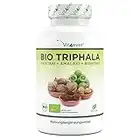 Triphala bio - 365 gélules - Hautement dosé avec 750mg par gélule - Matière première de haute qualité en provenance d'Inde - Qualité biologique certifiée - Sans additifs indésirables - Vegan