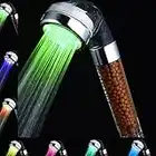 Shower Head Led 7 Colour Changing, High Pressure Water Saving Softener Filtered Shower Head for Fixing Dry Skin Hair