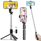 ATUMTEK 40.5" Selfie Stick Tripod, Extendable & Portable Bluetooth Selfie Stick with Remote for iPhone 13/12/12 Pro/11/XS/XR/X/8/7 Plus, Samsung, Huawei, Google, LG, Sony Android Smartphones, Black