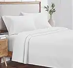 California Design Den Luxury Sheets Full Size Bed, Buttery Soft 800 Thread Count, 100% Cotton Sheet Sets Beats Fake Egyptian Claims, Durable Deep Pocket Fitted Sheet (Bright White)