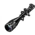 CVLIFE Optics Hunting Rifle Scope 6-24x50 AOE Red & Green Illuminated Crosshair Gun Scopes with Free Mounts