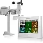 Stazione meteo professionale Comfort 5 in 1 BRESSER con display a 256 colori Bianco