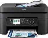 Epson Workforce WF-2950DWF Stampante Multifunzione A4 a getto d'inchiostro (Stampa Fronte Retro, Scansione, Copia, Fax) Display LCD 6.1cm, ADF, WiFi, Ethernet, Stampa da mobile e su Cloud, AirPrint