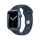 Apple Watch Series 7 (GPS, 45MM) -Blue Aluminum Case with Abyss Blue Sport Band (Generalüberholt)