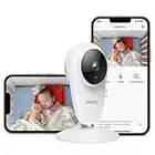 GNCC 2K Baby Monitor for Newborn, Smart Indoor Camera with Night Vision, Crying/Motion/Sound Detection, Real-Time Alerts, Two-Way Audio, Remote Control, Works with Alexa, SD&Cloud Storage C1Pro