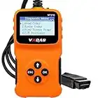 Arozk OBD2 Scanner,Universal OBD2 Code Reader Car Automotive Engine Light Error Diagnostic Scan Tool,Read & Erase Fault Code DTC View Check Emission Monitor Status for OBDII Protocol Vehicle from 1996