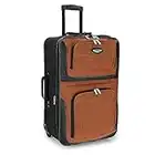 Travel Select Amsterdam Bagage Vertical Extensible, Orange, Checked-Medium 25-inch, Amsterdam Bagage Vertical Extensible