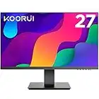 KOORUI 27 Inch FHD Monitor, IPS Computer Monitors, 75Hz, 5ms, 16:9 Full HD (1920 x 1080), VESA Mountable, HDMI/VGA, Low Blue Light, 99% SRGB