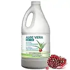 Pure Aloe Vera Juice Pomegranate 1.5L - Cold-Processed – from Organic Fresh Leaves – for Intestinal Issues – Made In Canada