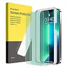 BENKS Compatible With iPhone 13 / iPhone 13 Pro Screen Protector Anti Blue Light, [2 Pack] HD Clear Eye Protection Tempered Glass 9H hardness Full Coverage Protective Film design for iPhone 2021, 6.1”
