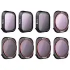 Freewell Toute la journée - Série 4K - Filtres d'objectifs pour Caméra 8Pack ND4, ND8, ND16, CPL, ND8/PL, ND16/PL, ND32/PL, ND64/PL Compatibles avec Mavic 2 Pro Drone