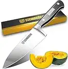 Motovecor Chef Knife 6 Inch - Sharp Kitchen Knife Forged from German High Carbon Stainless Steel with Ergonomic Handle and Full Tang, Versatile Cooking Knife for Home Gourmet Restaurant