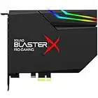 CREATIVE Sound BlasterX AE-5 Plus SABRE32 Hochauflösende PCI-e-Gaming-Soundkarte und DAC mit 32-Bit / 384 kHz, Dolby Digital und DTS mit bis zu 122 dB Rauschabstand, RGB-Aurora-Beleuchtungssystem