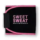Sports Research Sweet Sweat Waist Trimmer Get More from Your Workout - Sweat Band Increases Stomach Temp to Cut Water Weight - Gym Waist Trainer Belt for Women & Men - Faja para Hacer Ejercicios