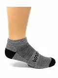 Warrior Alpaca Socks - Alpaca Wool All Terrain Ankle Sport Socks | Terry Lined Foot Bed | Comfortable & Warm | Men & Women, Black/Gray, Large