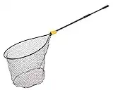 Frabill Conservation Telescoping Handle Net | Teardrop Hoop Size: 23" X 26" | Telescoping Handle: 35-60" | Netting: Tangle-Free Micromesh | Net Depth: 22",Black/Yellow