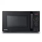 Toshiba 800w 20L Microwave Oven with 8 Auto Menus, 5 Power Levels, Mute Function, and LED Cavity Light - Black - MW2-AM20PF(BK)